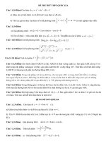 Bộ đề thi thử môn toán 2015