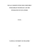 nGaAs n MOSFETS with CMOS compatible sourcedrain technology and the integration on si platform 