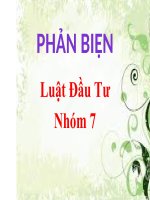 BÀI tập về THỦ tục đầu tư ở VIỆT NAM