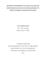 Efficient progressive collapse analysis for robustness evaluation and enhancement of steel concrete composite buildings 
