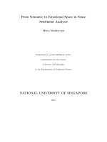 From semantic to emotional space in sense sentiment analysis 