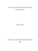 Econophysics and agent based modeling of financial market 