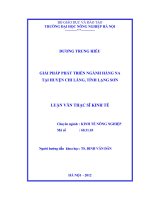 Giải pháp phát triển ngành hàng na tại huyện chi lăng, tỉnh lạng sơn