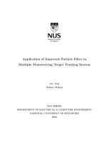 Application of improved particle filter in multiple maneuvering target tracking system