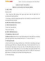 Giáo án ngữ văn 12 tuần 31 bài phong cách ngôn ngữ hành chính