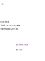 bài giảng chiết xuất và pha loãng huyết thanh full 