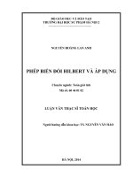 Phép biến đổi hilbert và áp dụng
