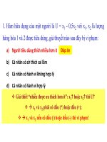 bài tập và bài giải chi tiết môn kinh tế học