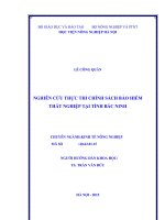 nghiên cứu thực thi chính sách bảo hiểm thất nghiệp tại tỉnh bắc ninh