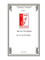 Thí nghiệm xử lý số tín hiệu và lọc số