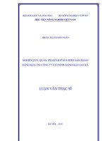 nghiên cứu quản trị kênh phân phối sản phẩm bánh kẹo tại công ty cổ phần bánh kẹo hải hà