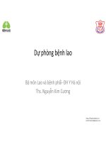 Dự phòng bệnh lao y hà nội 2015