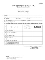 Mẫu đơn xin xác nhận (2)