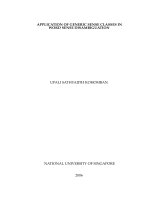 Application of generic sense classes in word sense disambiguation