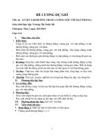 Giáo án bài dạy luyện tập đường thẳng vuông góc với mặt phẳng