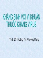 Bài giảng kháng sinh và vi khuẩn 