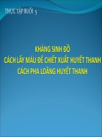 bài giảng pha loãng huyết thanh