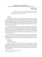 Góp phần nâng cao hiệu quả công tác bồi dưỡng giáo viên của các dự án ODA