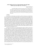 Phát triển kĩ năng xã hội cho học sinh tiểu học thông qua dạy học dựa vào dự án