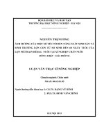 Ảnh hưởng của một số yếu tố đến năng suất sinh sản và sinh trưởng lợn con từ sơ sinh đến 60 ngày tuổi của lợn pietrain réhal nuôi tại xí nghiệp chăn nuôi đồng hiệp hải phòng