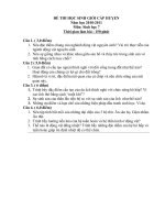 Đề và Đáp án HSG sinh 7( 2010   2011)