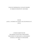 Study of orthogonal fluxgate sensor in terms of sensitivity and noise 