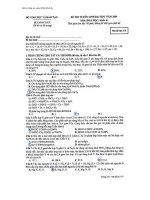 ĐỀ ĐÁP ÁN THI ĐẠI HỌC KHỐI B 2009