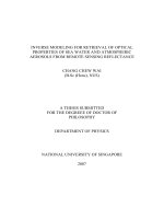 Inverse modeling for retrieval of optical properties of sea water and atmospheric aerosols from remote sensing reflectance 