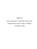 Homo and heterometallic assemblies from lewis acidic and basic metallic precursors 1 