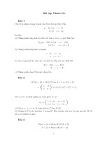 Bài tập nhóm lie dành cho cao học