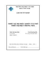 Thiết kế bộ điều khiển tắt mở thiết bị điện trong nhà