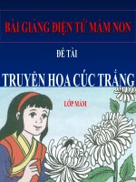 Bài giảng điện tử mầm non lớp Mầm đề tài Truyện hoa cúc trắng