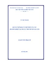 quản lý kê khai và nộp thuế của các doanh nghiệp tại chi cục thuế huyện gia lâm