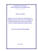 Đánh giá năng suất sinh sản, sinh trưởng của tổ hợp lai giữa lợn nái VCN11 và VCN12 phối với đực pidu75 nuôi tại trại xương giang thuộc công ty cổ phần giống chăn nuôi bắc giang