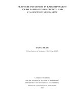 Fracture toughness in rate dependent solids based on viod growth and coalescence mechanism 