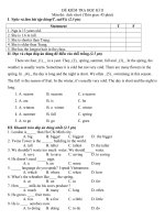 đê thi + ma trận