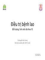 Điều trị bệnh lao y hà nội 2015