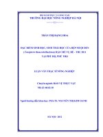 Đặc điểm sinh học, sinh thái học của rệp muội đen (toxopterra theaecola buckton) hại chè vụ hè   thu 2011 tại phú hộ, phú thọ
