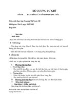 Giáo án đạo hàm của lượng giác