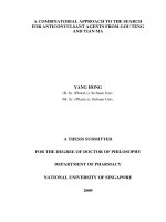 A combinatorial approach to the search for anticonvulsant agents from gou teng and tian ma