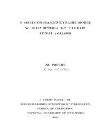 A maximum margin dynamic model with its application to brain signal analysis