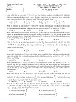Đề và đáp án ôn tốt nghiệp chương 4, 5 Vật lý 12 NC (10 11)