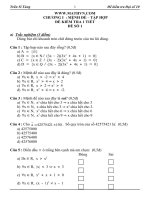 10 đề kiểm tra 1 tiết đại số lơp 10