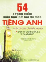 54 trọng điểm giúp bạn làm bài thi môn tiếng anh hiệu quả bản đẹp full