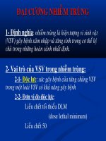 Bài giảng đại cương nhiễm trùng 