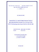ảnh hưởng của một số biện pháp kỹ thuật đến sinh trưởng, ra hoa của cây mai vàng yên tử (ochnaintegerrima (lour)) tại gia lâm  hà nội