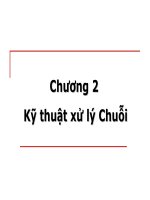 Kĩ thuật xử lý chuỗi