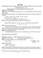 ĐỀ THI HSG MÔN TOÁN CẤP HUYỆN