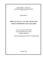 Phép suy dẫn của các phụ thuộc hàm trong mô hình dữ liệu dạng khối