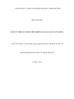 Toán tử chiếu suy rộng trên không gian banach và ứng dụng
